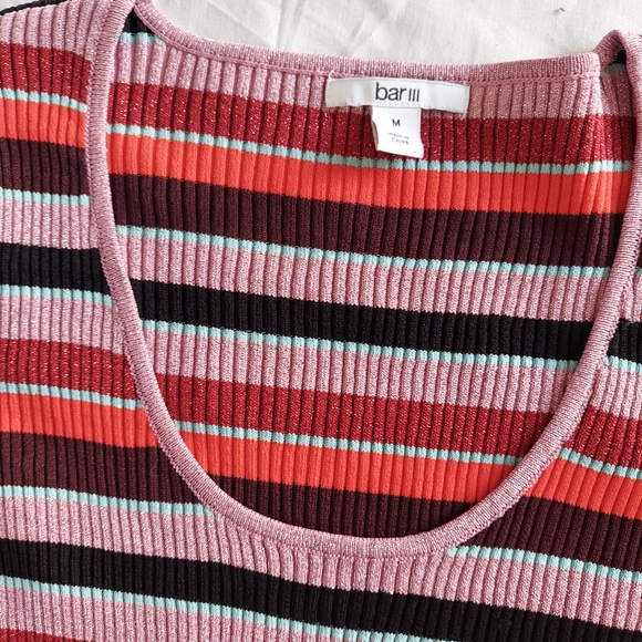 Metallic Striped Sweater Dress Bar III - Picture 4 of 5